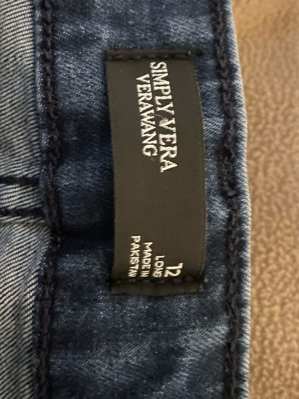 Dark Blue Women's Flare Jeans - Stretch Mid-Rise - Picture 3 of 4